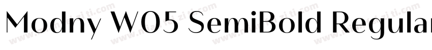 Modny W05 SemiBold Regular字体转换